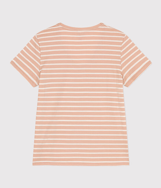 La camiseta RECTA de algodón con cuello de pico para mujer VINTAGE/ AVALANCHE