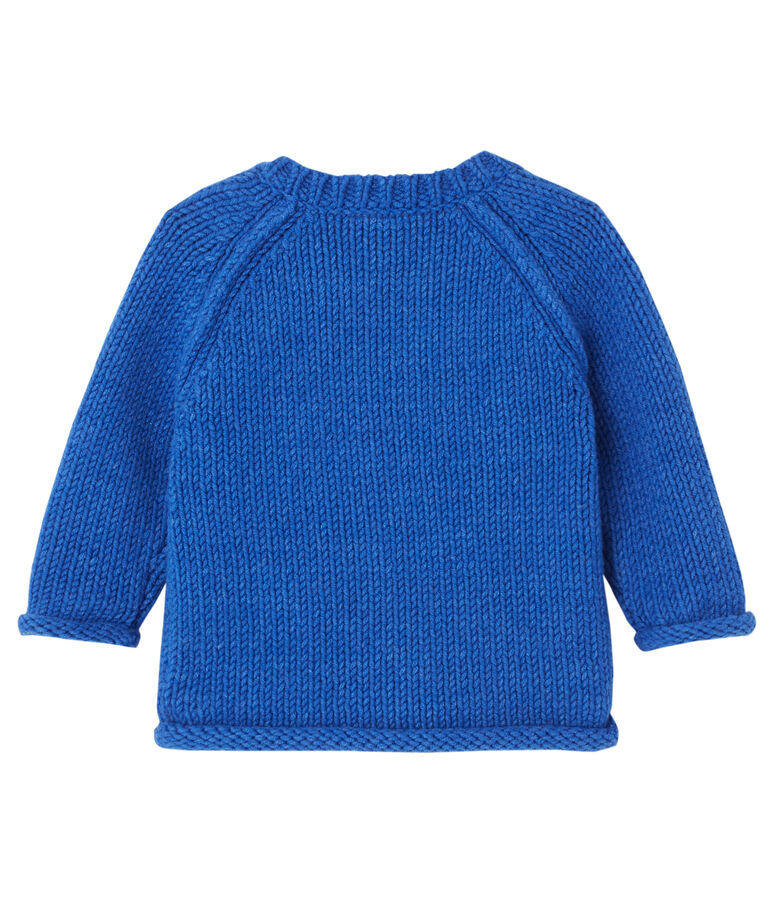 Jersey en jacquard beb&eacute; ni&ntilde;o azul