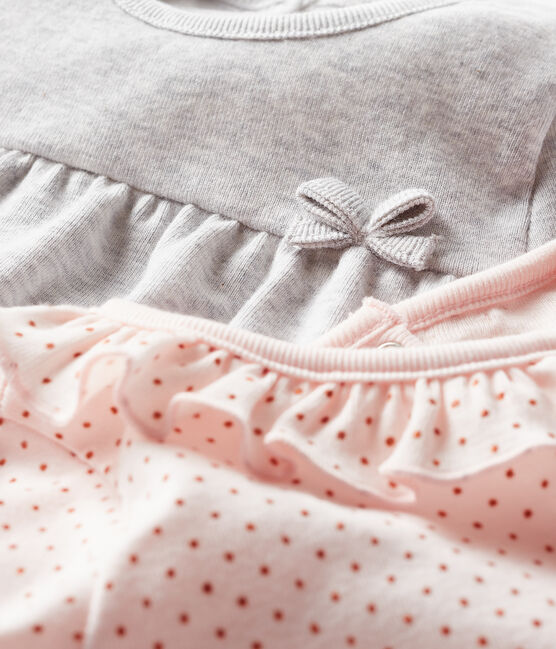 Juego de 2 camisetas para bebé niña variante 2