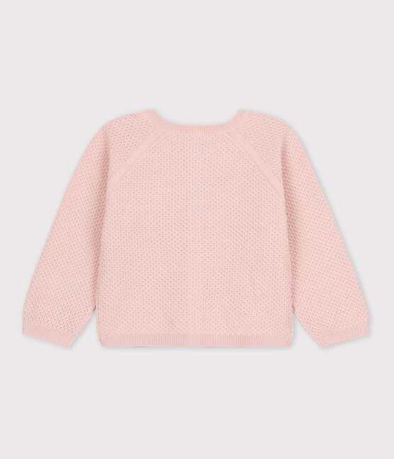 Cárdigan de algodón de niña rosa SALINE