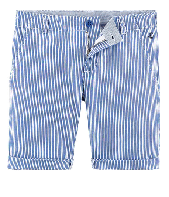 Bermudas infantiles para niño azul SURF/blanco ECUME