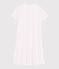 Camisón con lunares rosas de algodón de chica/mujer blanco MARSHMALLOW/rosa GRETEL