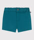 Shorts lisos de sarga para bebé