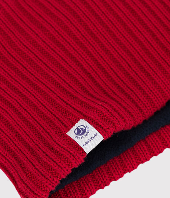 Cuello de punto tricotado con forro polar reciclado para bebé STOP
