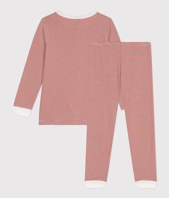 Pijama infantil de algodón a rayas FAMEUX/ MARSHMALLOW