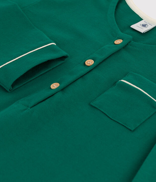 Camis&oacute;n de algod&oacute;n para ni&ntilde;a verde