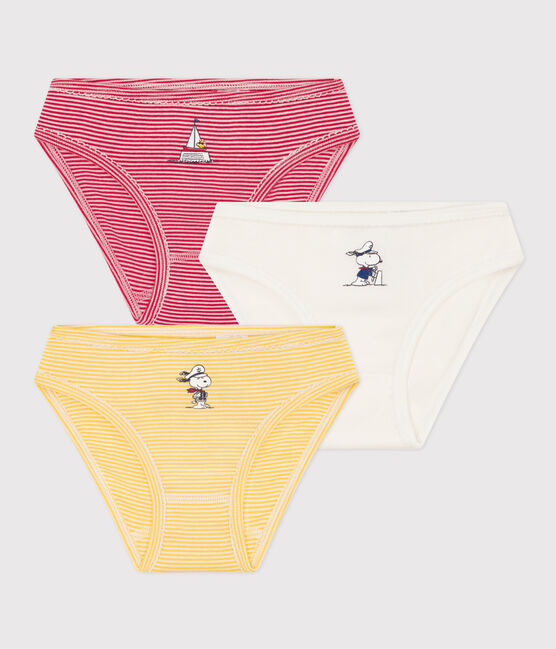 Juego de 3 braguitas Petit Bateau X Snoopy de algodón para niña variante 1