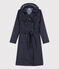 Gabardina con capucha para mujer azul SMOKING