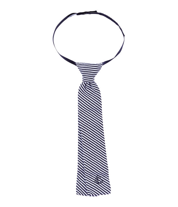 Corbata infantil para ni&ntilde;o azul/blanco