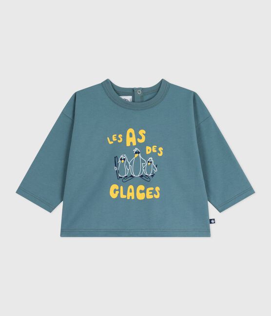 Camiseta de algodón de manga larga con estampado de gato para bebé GOBELIN