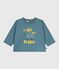 Camiseta de algodón de manga larga con estampado de gato para bebé GOBELIN