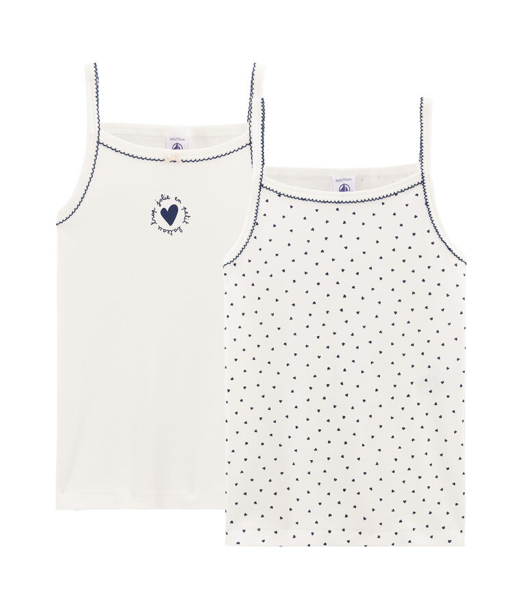 Par de camisas de tirantes para ni&ntilde;a multicolor