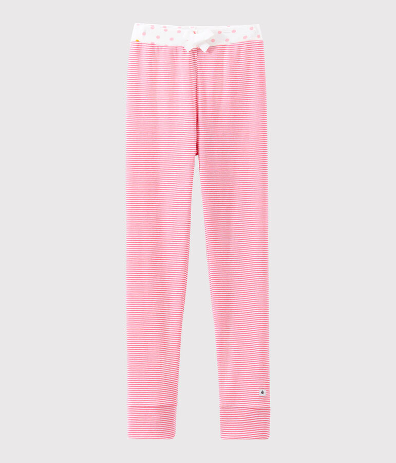 Pantal&oacute;n de pijama para ni&ntilde;a rosa CHEEK/blanco MARSHMALLOW