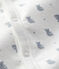 Mono saco de tejido acanalado con estampado de koala para bebé niño blanco MARSHMALLOW/blanco MULTICO