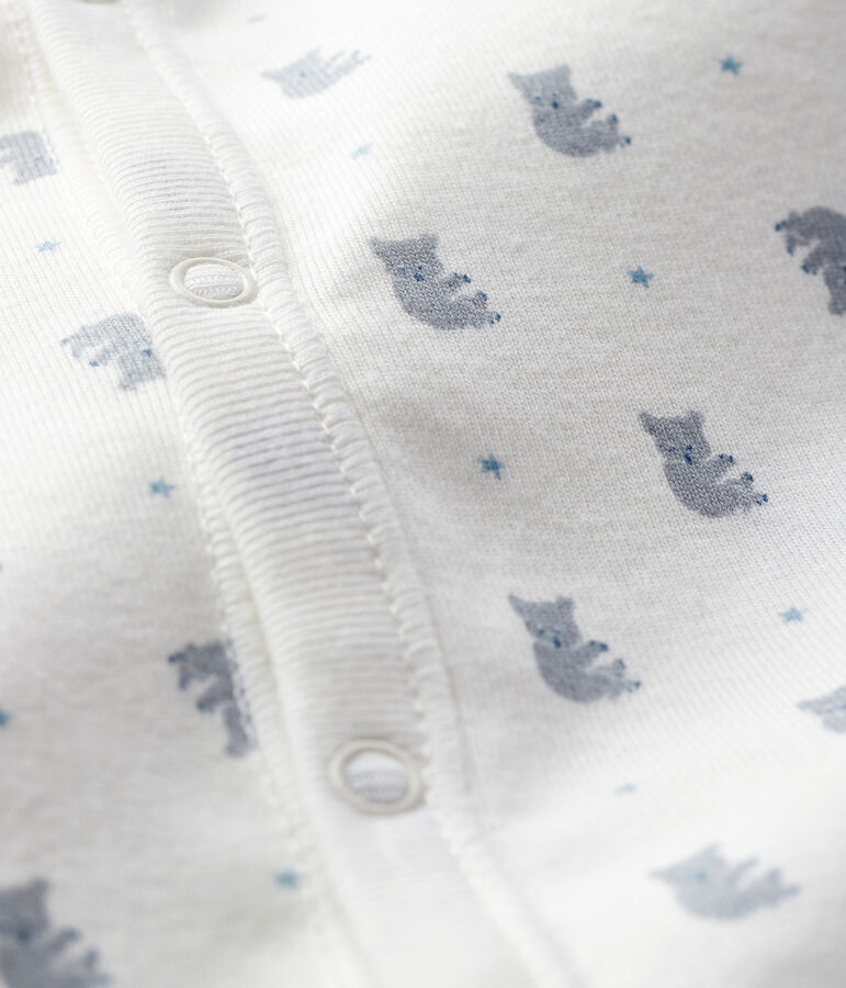 Mono saco con estampado de koalas de beb&eacute; de algod&oacute;n org&aacute;nico blanco/multicolor