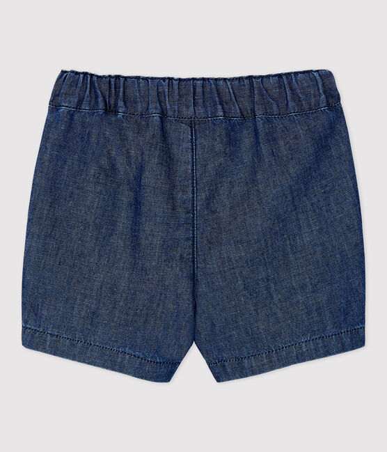 «Shorts» de tejido vaquero ligero ecológico de bebé azul DENIM