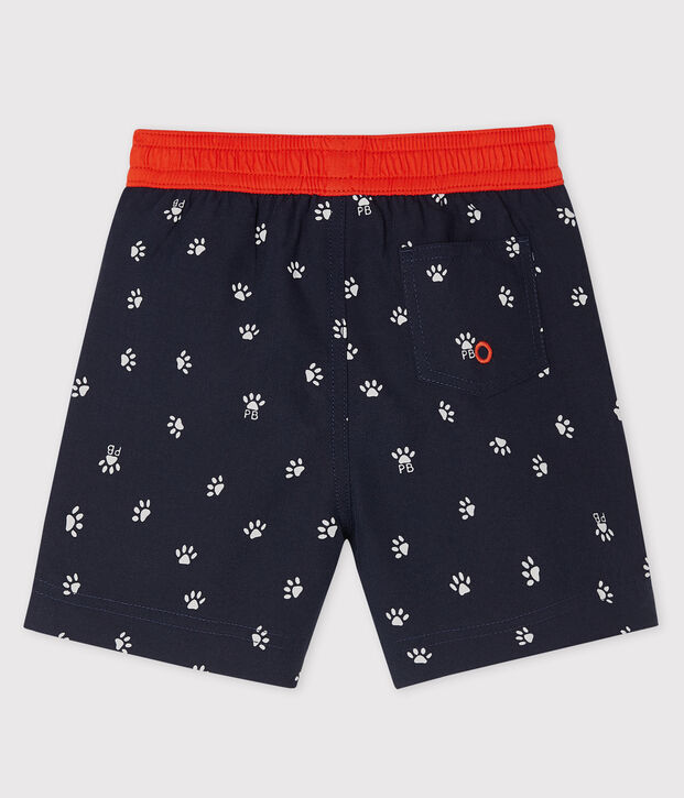 Pantal&oacute;n corto de playa estampado para beb&eacute; ni&ntilde;o azul/multicolor