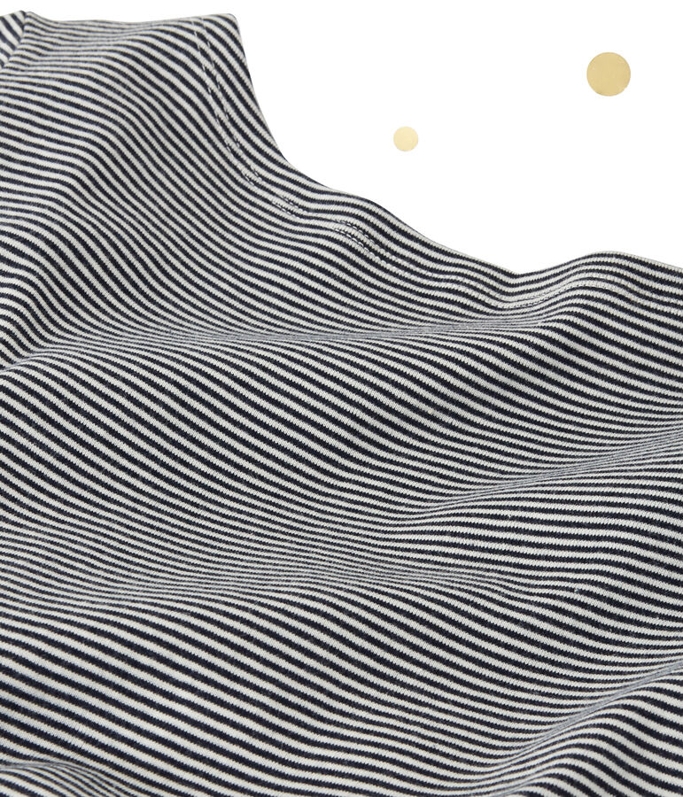 Robe longue femme &agrave; manches longues. Petit bateau x Marie-Agn&egrave;s Gillot azul/blanco