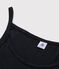 Camisón de algodón para mujer negro NOIR