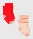 Lote de 2 pares de calcetines para bebé niña
