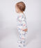 Pijama de algodón París para bebé blanco MARSHMALLOW/blanco MULTICO