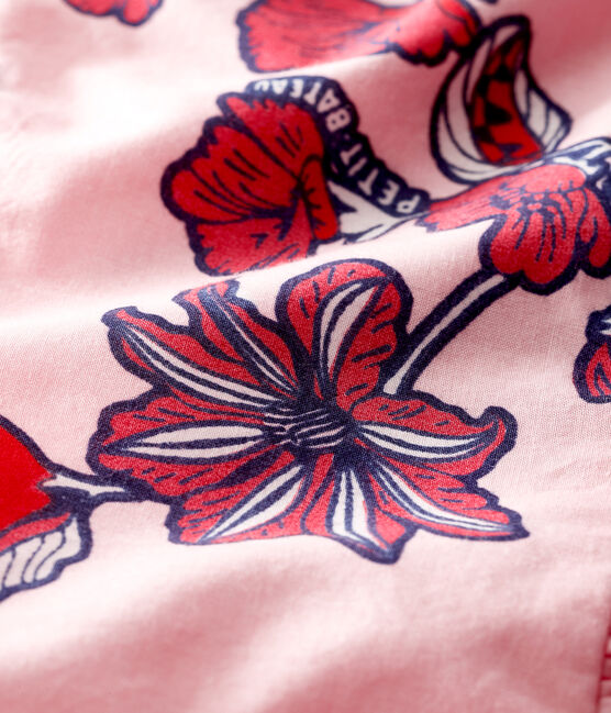 Vestido estampado sin mangas para bebé niña rosa MERVEILLE/blanco MULTICO