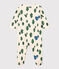 Pijama de felpa con abetos para bebé blanco AVALANCHE/ MULTICO