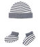 Lote de gorro y patucos para bebé niño de punto variante 1