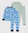 Juego de pijamas infantiles de algodón estampado variante 1