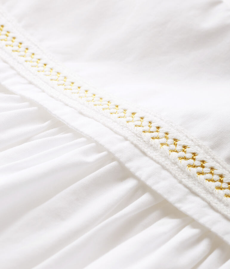 Vestido de ceremonia para beb&eacute; ni&ntilde;a blanco ECUME