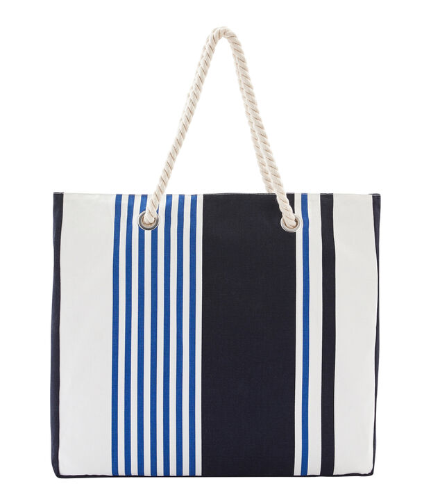 Bolsa de playa blanco/multicolor