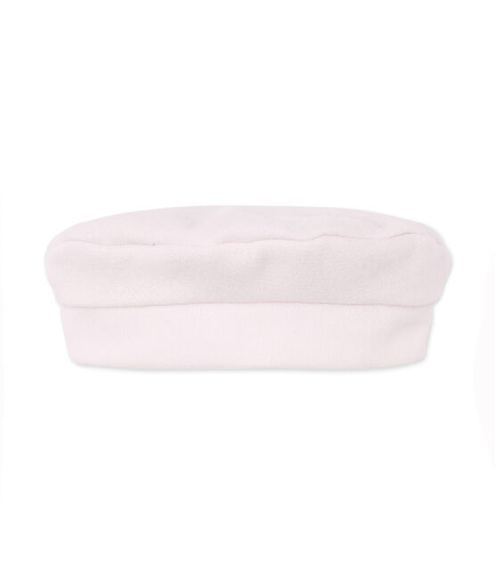 Boina de bebé niña en muletón rosa VIENNE