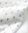 Saco de punto de tejido acanalado para bebé blanco MARSHMALLOW/gris GRIS/ MULTICO