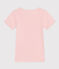 Camiseta de manga corta de algodón para niña rosa MINOIS