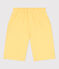 Bermudas cortas infantiles de algodón amarillo ORGE