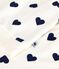 Pijama de rizo de algodón con estampado de corazones para mujer azul MILK/ SOIR
