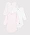 Lot de bodies manches longues en coton multicolor