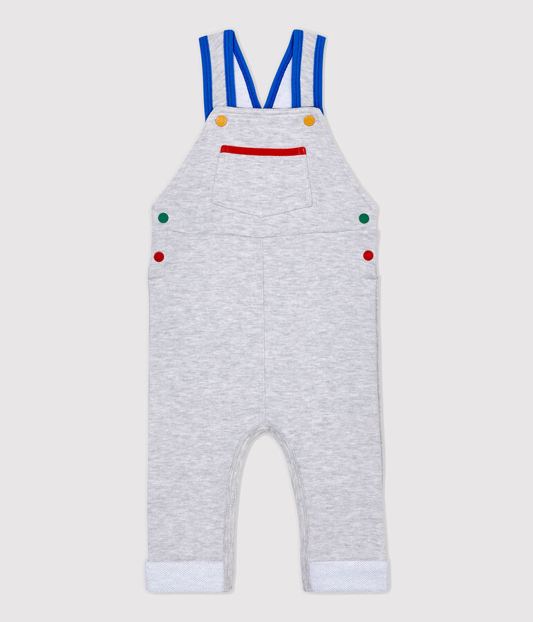 Peto de mulet&oacute;n de beb&eacute;. gris