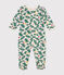 Pijama de felpa perchada con estampado de árbol de Navidad para bebé blanco AVALANCHE/ MULTICO