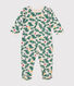 Pijama de felpa perchada con estampado de árbol de Navidad para bebé