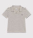 Polo de manga corta de algodón para niño