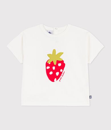 Camiseta de algod&oacute;n de manga corta con estampado para beb&eacute;