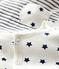 Conjunto de 2 piezas para bebé de túbico blanco MARSHMALLOW/azul SMOKING