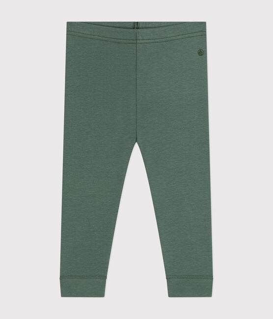 Leggings de algodón para bebé verde CROCO