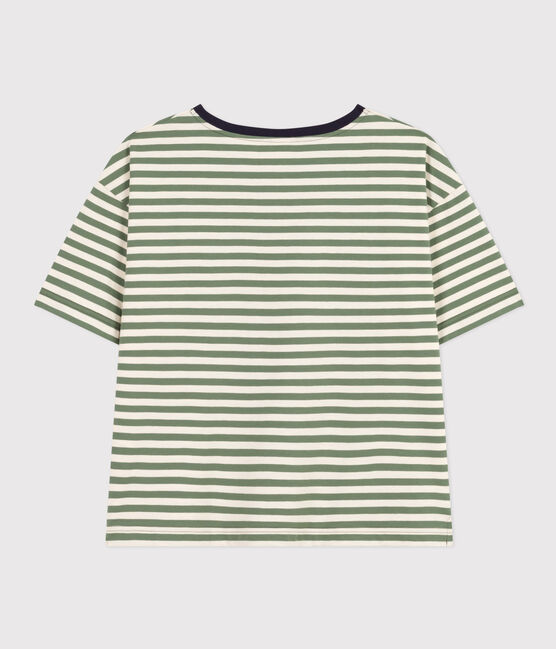 Camiseta la Boxy de algodón de mujer verde CROCO/ AVALANCHE