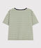 Camiseta la Boxy de algodón de mujer verde CROCO/ AVALANCHE
