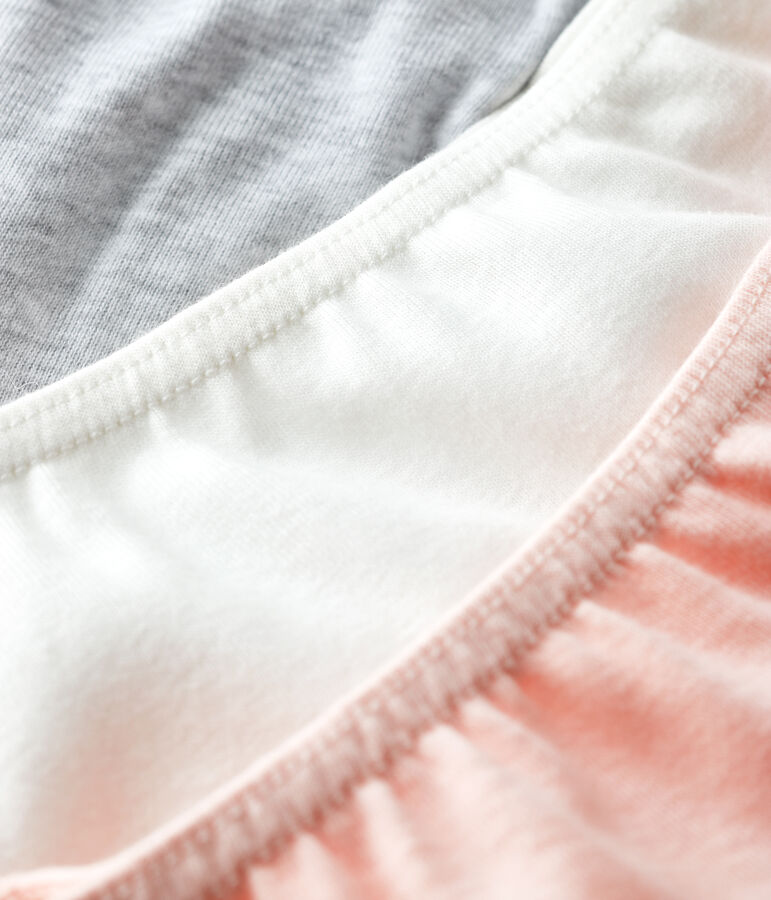 Juego de 3 culottes de algod&oacute;n org&aacute;nico de ni&ntilde;a variante 1