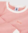 Pijama milrayas de algodón orgánico infantil unisex rosa PAPAYE/ MARSHMALLOW