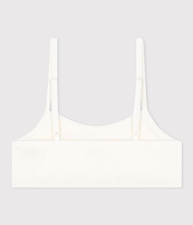 Top de algod&oacute;n y elastano para mujer blanco