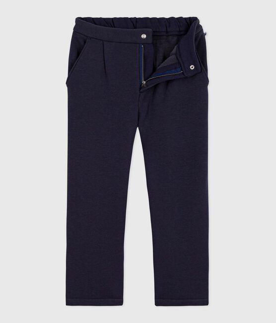 Pantalón infantil de felpa azul SMOKING